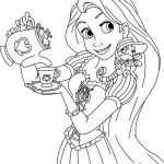 coloriage Raiponce a dessiner et imprimer