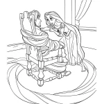 coloriage Raiponce pour enfant à imprimer