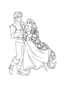 coloriage Raiponce pour primaire