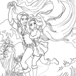 coloriage Raiponce a telecharger