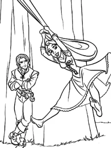coloriage Raiponce en ligne