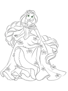 imprimer coloriage Raiponce pour enfant