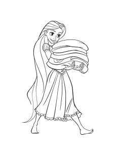 coloriage Raiponce a imprimer gratuit