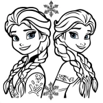 coloriage Reine Des Neiges à imprimer gratuitement