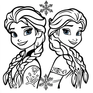 coloriage Reine Des Neiges à imprimer gratuitement