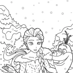 coloriage Reine Des Neiges et apprentissage