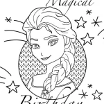 coloriage Reine Des Neiges pour enfant de 5 ans
