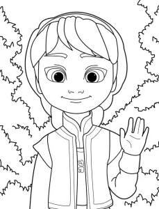 coloriage Reine Des Neiges à imprimer