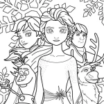 coloriage Reine Des Neiges et dessin a imprimer