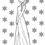 coloriage Reine Des Neiges gratuit