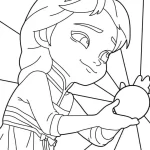 coloriage Reine Des Neiges à imprimer pour enfants
