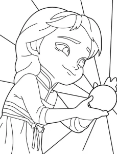coloriage Reine Des Neiges à imprimer pour enfants