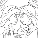 coloriage Reine Des Neiges à imprimer pour enfant de 12 ans