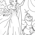 coloriage Reine Des Neiges gratuit à imprimer