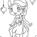 coloriage Reine Des Neiges de pour enfants