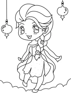 coloriage Reine Des Neiges de pour enfants