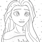 a imprimer coloriage Reine Des Neiges gratuit