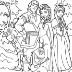 coloriage Reine Des Neiges à imprimer pour enfant de 6 ans