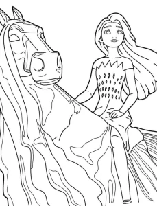 image pour coloriage Reine Des Neiges enfant