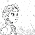 coloriage Reine Des Neiges à imprimer gratuitement