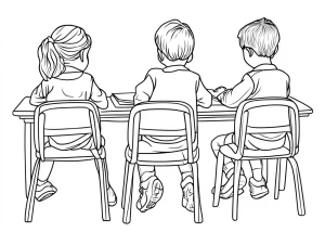 coloriage Rentrée Scolaire pour enfants