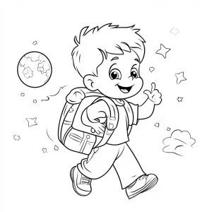 coloriage Rentrée Scolaire pour enfants a imprimer