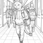 coloriage Rentrée Scolaire gratuit a imprimer