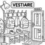 coloriage Rentrée Scolaire pour enfant