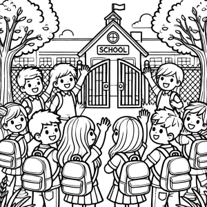 coloriage Rentrée Scolaire gratuit a imprimer