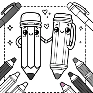 coloriage Rentrée Scolaire pour enfant de 8 ans