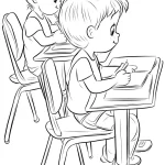 coloriage Rentrée Scolaire pour enfants à télécharger