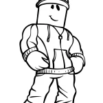 coloriage Roblox pour primaire