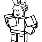 coloriage Roblox pour enfant de 7 ans