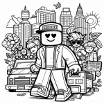 coloriage Roblox de pour enfants