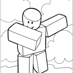 coloriage Roblox à imprimer pour enfant de 7 ans