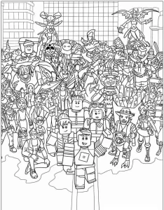 coloriage Roblox pour enfants
