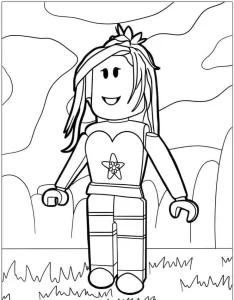 coloriage Roblox pour enfants a imprimer gratuit