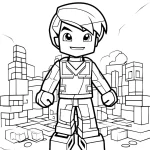 coloriage Roblox à imprimer pour enfant de 3 ans