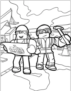 coloriage Roblox pour enfants à télécharger