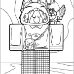 coloriage Roblox et decoupage