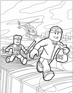 coloriage Roblox de pour enfants