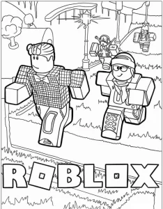 coloriage Roblox a imprimer gratuitement