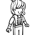 coloriage Roblox a imprimer pour enfant de 4 ans