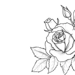 coloriage Rose à imprimer pdf gratuit