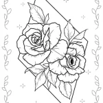 coloriage Rose a colorier en ligne