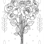 télécharger coloriage Rose gratuit