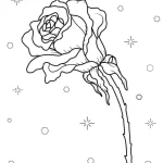 coloriage Rose à imprimer a4