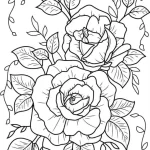 coloriage Rose pour enfants à télécharger