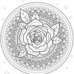 coloriage Rose a imprimer gratuitement