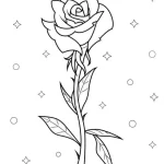 coloriage Rose d